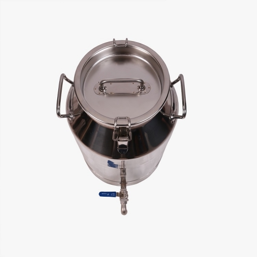 PASLANMAZ GÜĞÜM-50 LT-PASLANMAZ KLİPSLİ KAPAKLI-MUSLUKLU