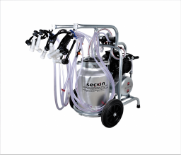 SHEEP MILKING MACHINE-4 CLUSTERS-SINGLE ALUMINIUM BUCKET
